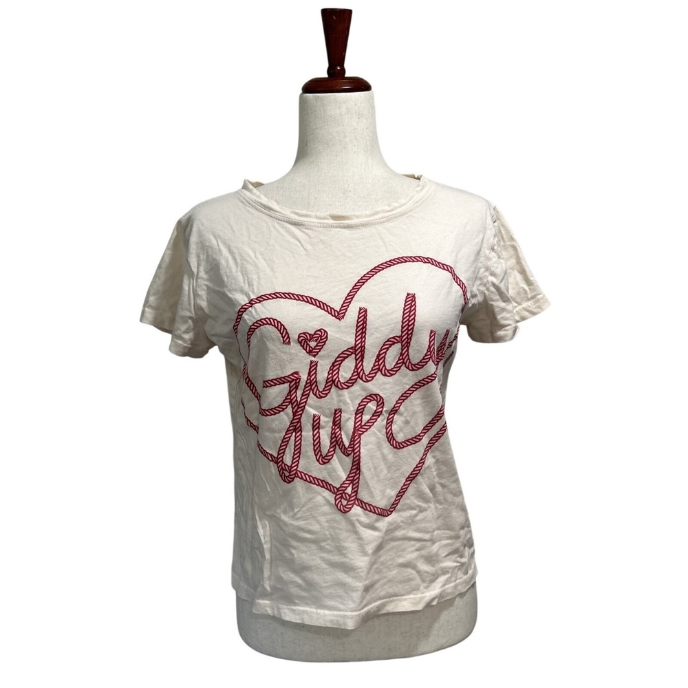 Cavender's Women's Medium All Us "Giddy Up" Shirt Western Country County Fair